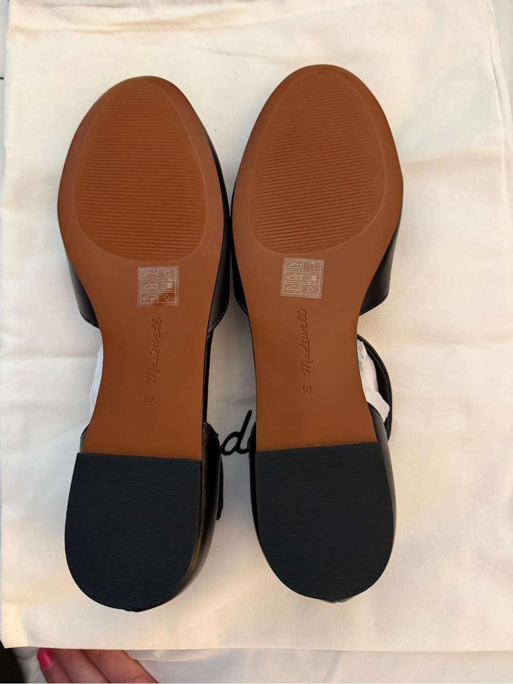 Madewell Hester Ankle-Strap d'Orsay Flats — Black - Picture 6 of 6